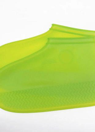 Бахилы на обувь силиконовые от воды и грязи (L, Yellow) | Мног...