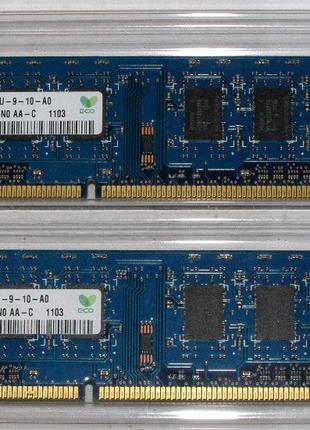 2 x 1 Гб DDR3-1333 Hynix (оригинал)