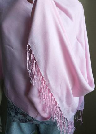 Розовый палантин шаль шарф ✅ 1+1=3