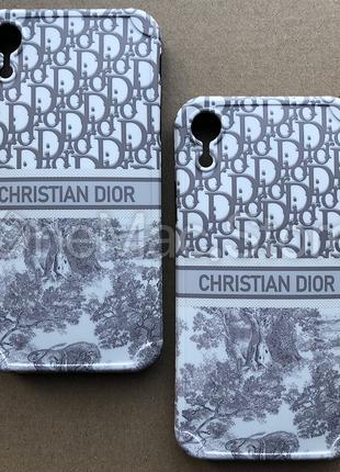 Чехол Christian Dior для iPhone XR (белый/white)