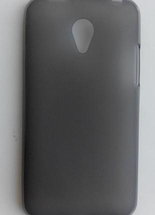 Силиконовый чехол серый матовый Meizu M1 mini
