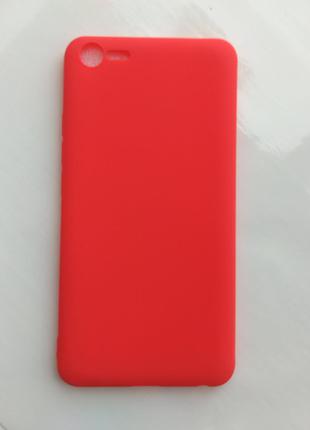 Силиконовый чехол Meizu E2 матовый Красный 1776P