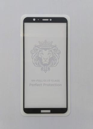 Стекло Full Glue для Huawei Y5 Prime 2018 / Honor 7S Черный 1855P