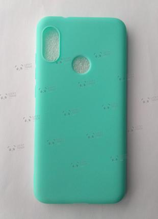 Силиконовый чехол Xiaomi Mi 8 Lite матовый бампер накладка Мят...