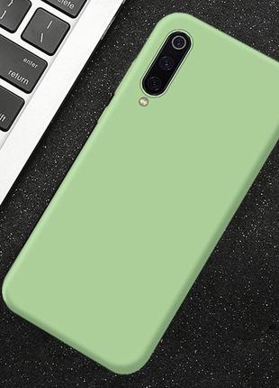 Силиконовый чехол Xiaomi Redmi 7A с микрофиброй Liquid Silicon...