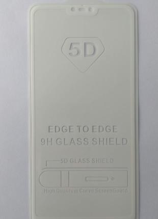 Защитное стекло Full Glue для Xiaomi Mi8 Mi 8 Lite с рамкой Бе...