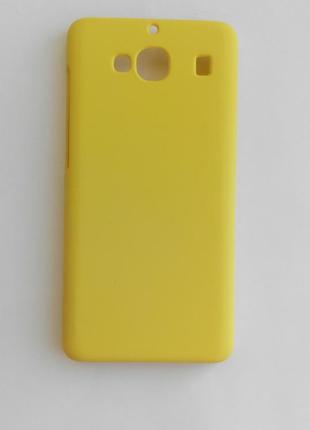 Бампер желтый матовый Xiaomi Redmi 2