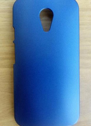 Бампер синий Motorola Moto G 2014 2nd Gen G2 G+1