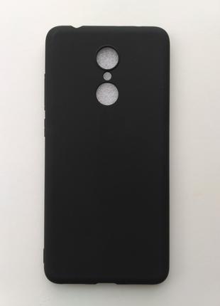 Силиконовый чехол Xiaomi Redmi 5 матовый Черный 1189P