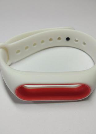 Ремешок Xiaomi Mi Band 2 с рамкой силиконовый браслет Белый / ...