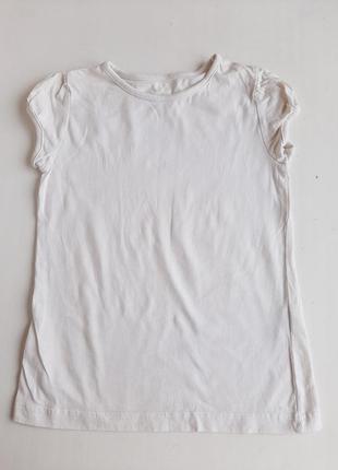 Белая футболка george на девочку 6-7лет