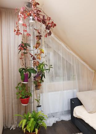 Подставка - распорка   под цветы  пол - потолок на 11 вазонов