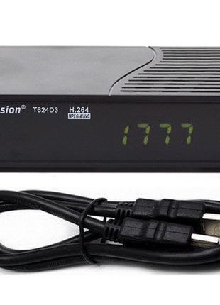 Т2 ресивер World Vision T624D3 + кабель HDMI 0.8