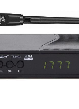 Т2 ресивер World Vision T624D2 + Wi-Fi адаптер