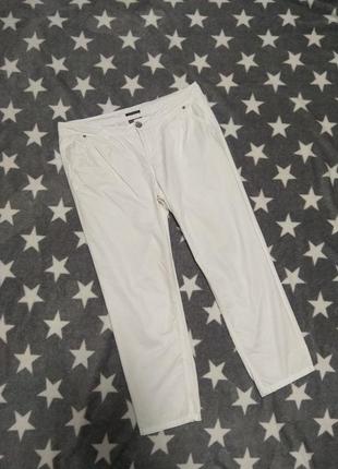 Белые летние брюки джинсы зауженные,брюки скинни
