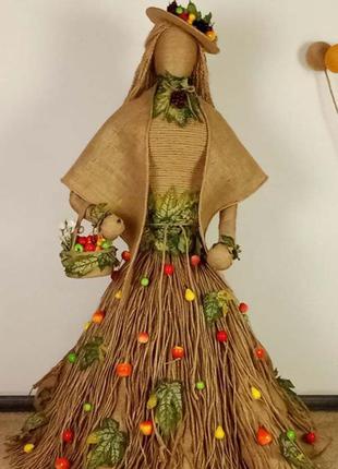 Интерьерная текстильная кукла 120см в народном стиле этно ручн...