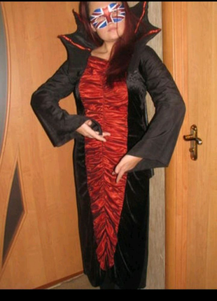 Платье на хеллоуин Леди Вамп.
