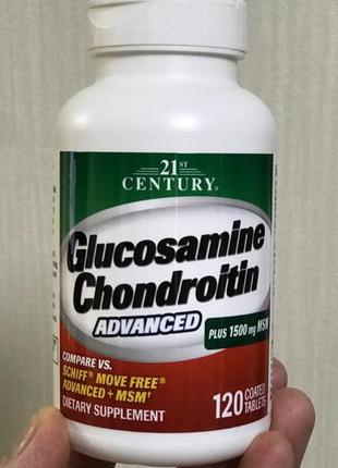Глюкозамин и хондроитин с улучшенной рецептурой, США,120 таблеток
