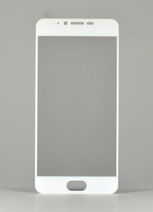 Защитное стекло на Meizu M5 (M611H) белое