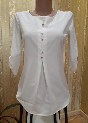 Dalleria 🥯 блузка блуза удлиненная рукав три четверти шелк коф...