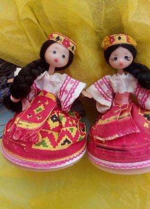 Пара кукол "Танец", АСКИМ Кишинев, СССР, паричковая кукла, 12 см