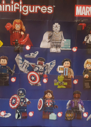 Опознанные! Лего минифигурки  lego minifigures 71031 Marvel Studi