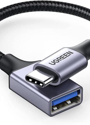 Кабель Ugreen Type-C to USB 3.0 OTG адаптер в нейлоновой оплет...