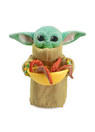 Мягкая игрушка Малыш Йода с кальмаром - Звездные войны Мандалорец