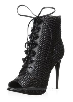 Кожаные ботильоны schutz pelia open toe bootie оригинал, сша