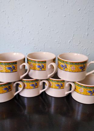 Набор кофейных чашек Royal Norfolk Ceramic, семь штук