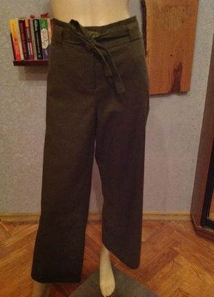 Натуральные, комфортные брюки с поясом бренда jake*s, р. 46