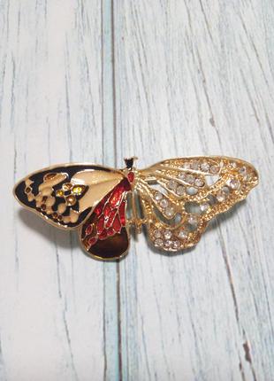 Ніжна брошка брошка метелик зі стразами