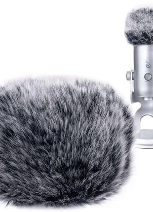 Меховая ветрозащита фильтр для студийного микрофона Fifine K66...