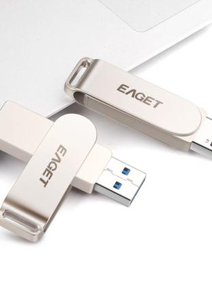 USB Flash Drive 128GB Флешка Eaget F60 USB3.0 128Gb / ГБ запечата
