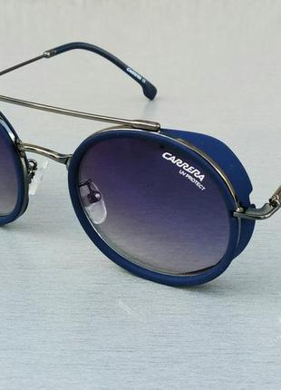 Carrera очки женские солнцезащитные круглые синие линзы бензин...