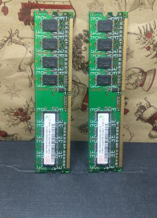 Оперативная память ОЗУ Hunix DDR2 5300U 1Gbx2шт PC