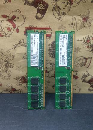 Оперативная память ОЗУ AM1 DDR2 5300U 1Gbx2шт PC