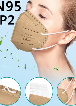 Респиратор KN95 / FFP2 многоразовая маска для лица. Маска респ...