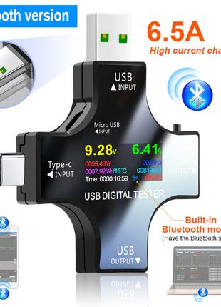 USB-тестер Atorch J7-C Bluetooth. Цифровой вольтметр, амперметр.