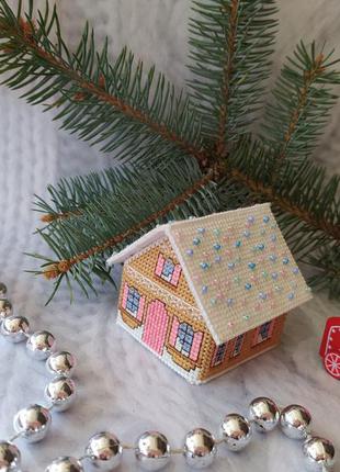 Новогодний сувенир, украшение на елку, елочная игрушка дом han...