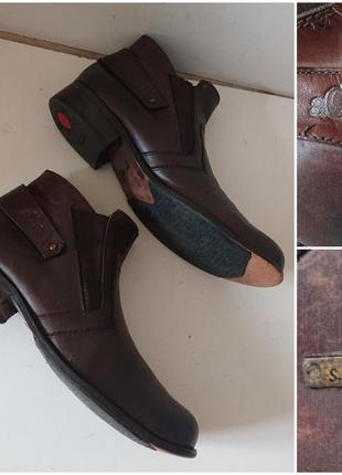 Кожаные винтажные стильные мужские ботинки. s.oliver.