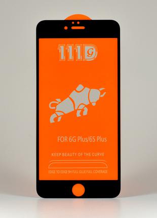 Защитное премиум стекло на Iphone 6s Plus 111D клеевой слой по...