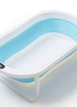 Ванна дитяча складається з датчиком температури блакитна/біла....
