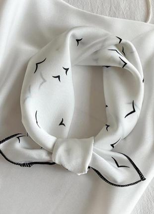 Шёлковый платок шарф шаль маска ободок твилли обруч резинка на...