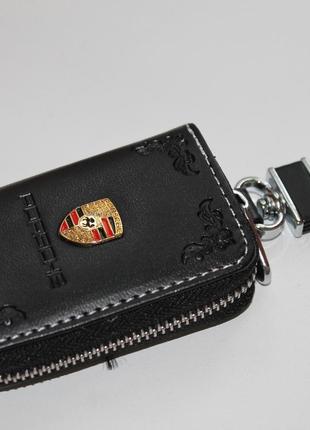 Ключница для авто Кожа KeyHolder PORSCHE