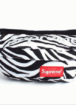 Поясная сумка Supreme (зебра) сумка на пояс