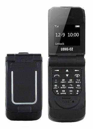 Маленький мобильный телефон раскладушка LONG-CZ J9 черный