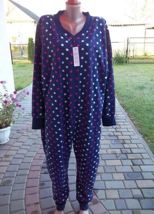 ( xl - 50 / 52 р ) женская пижама кигуруми флисовый комбинезон...