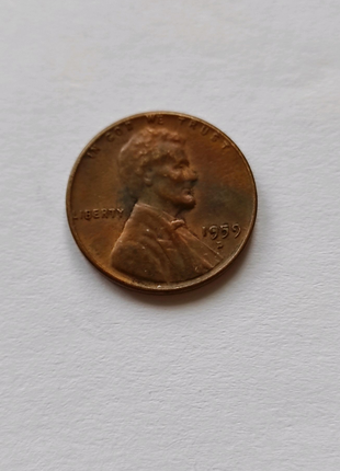 Продам монету 1 cent USA 1959 р.