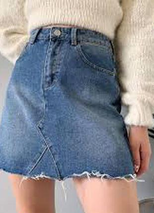Юбка джиновая юбка джинс denim co спідниця джинсова базовая юбка
